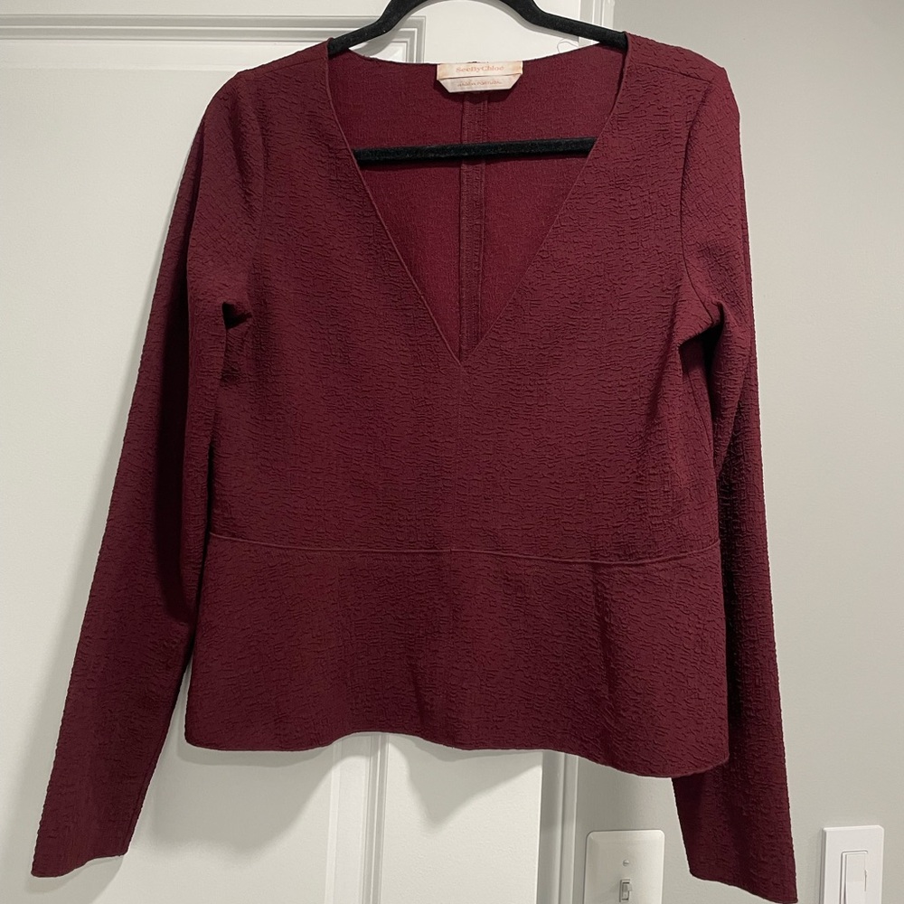 See by Chloe peplum top size 38 excellent condition
